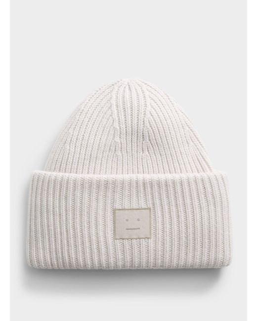 Acne White Pansy Tuque for men