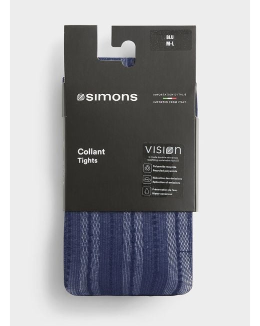 Simon's Gray Vertical Stripe Sheer Pantyhose Exclusive Collection From Italy