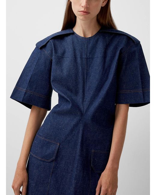 Victoria Beckham Utilitarian Denim Dress in Blue | Lyst Canada
