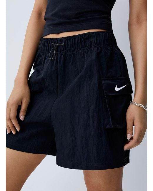 Nike Blue Cargo Pockets Nylon Short