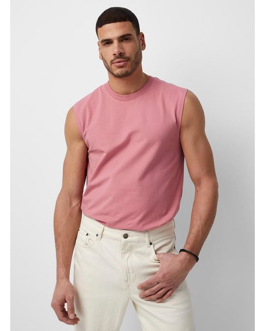 Le 31 Pink Sleeveless T for men
