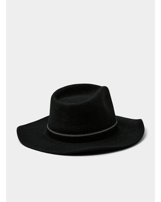 Le 31 Black Wool Cowboy Hat for men