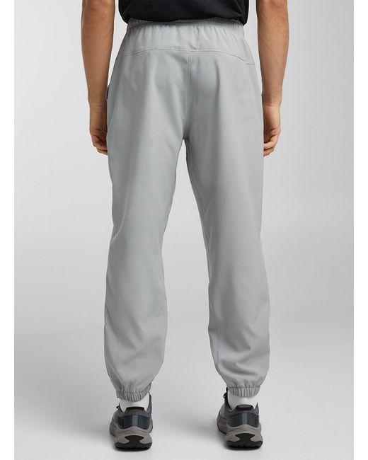 I.FIV5 Gray Stretch Ripstop joggers for men