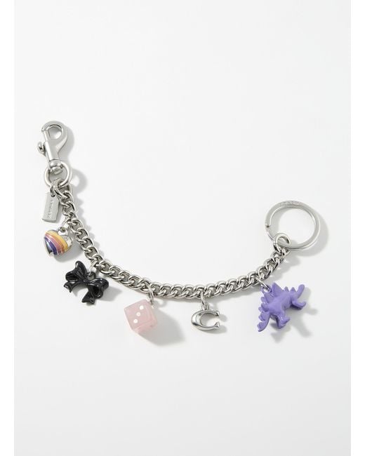 COACH Blue Chain Bag Charms