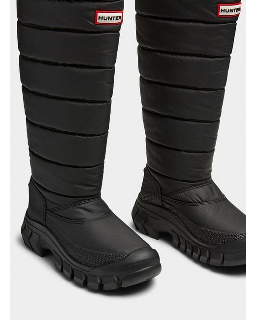 HUNTER Intrepid Padded Tall Winter Boots Women in Black Lyst