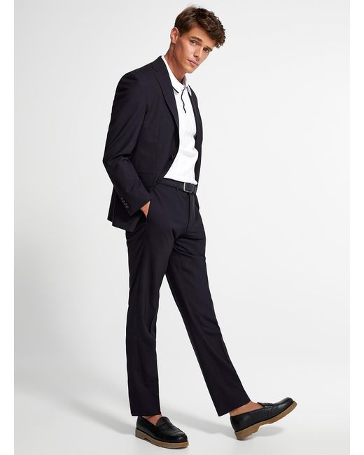 Jack Victor Blue Dean Monochrome Suit Semi for men