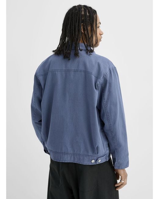 Obey Blue Tilton Work Jacket for men