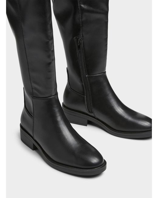 Steve Madden Black Paladium Tall Boots