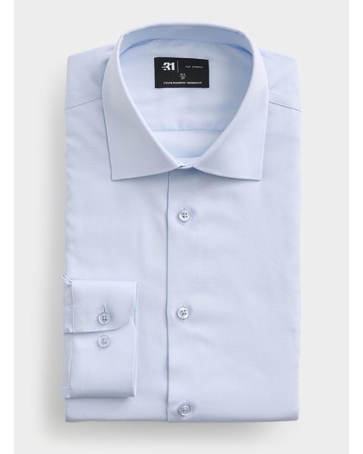 Le 31 Blue Solid Wrinkle for men