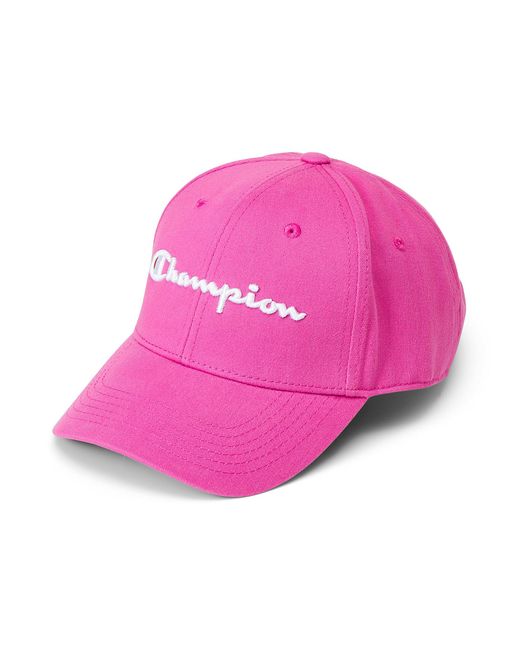 Champion Pink Embossed Signature Baseball Cap