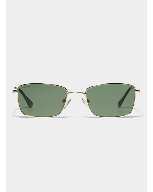 Pilgrim Green Yeider Rectangular Sunglasses