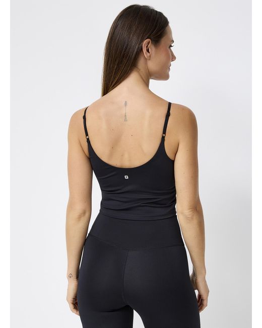 I.FIV5 Blue V-neck Support Tank Low-impact Support (women, Black, Large)