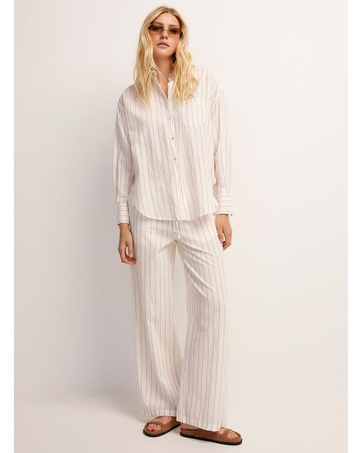 JJXX Natural Touch Of Linen Striped Wide