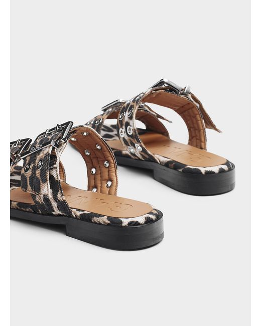 Ganni White Leopard