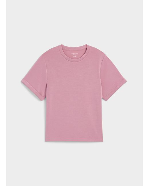 Contemporaine Pink Rolled Sleeves Peach