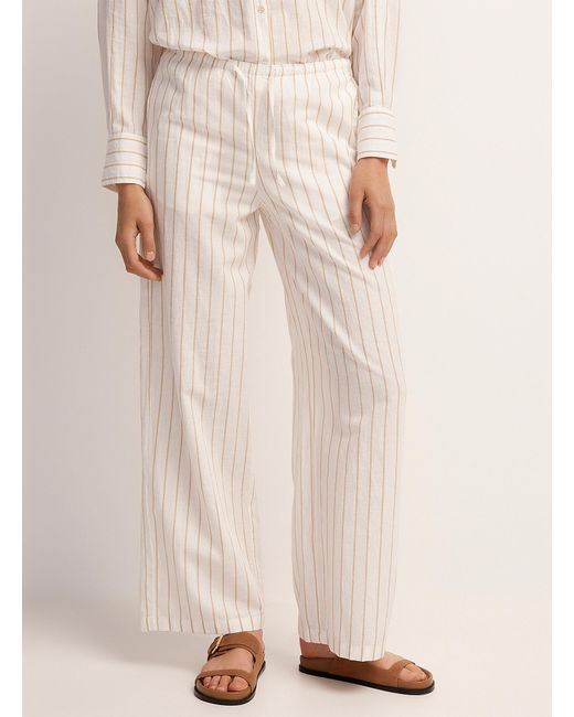 JJXX Natural Touch Of Linen Striped Wide