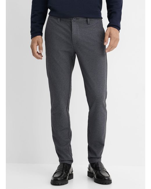 Only & Sons Blue Mark Contrasting Piqué Pant Slim Fit for men