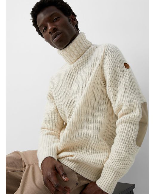 Fjallraven Vik Turtleneck Sweater in Natural for Men | Lyst
