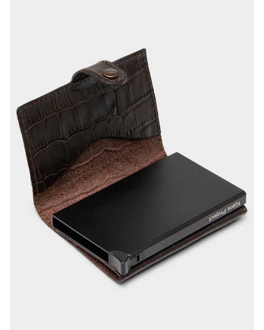 KJØRE PROJECT Black Secrid Croc for men