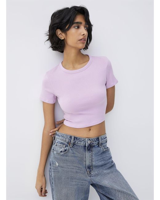 Twik Purple Extra Short Sleeves T