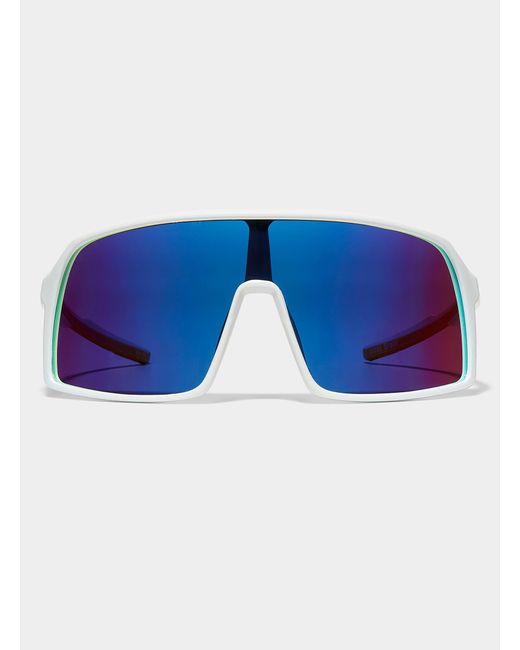 Le 31 Blue Sport Shield Sunglasses for men