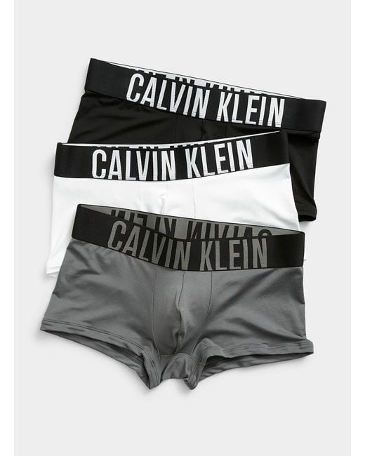 Calvin Klein Gray Intense Power Trunks 3 for men