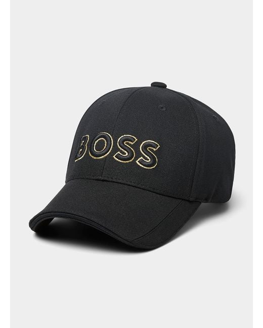 Boss Black Large Logo Piqué Cap for men