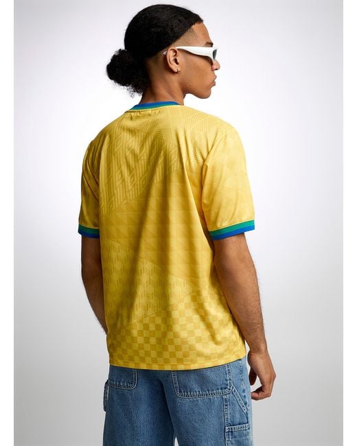Umbro Yellow Brasil Soccer Jersey for men