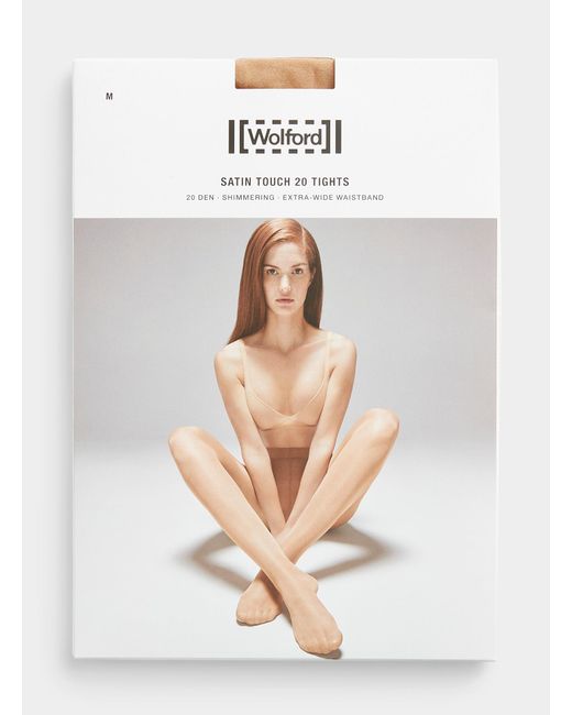 Wolford White Satiny Touch Sheer Pantyhose
