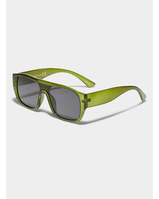 Le 31 Green Nicki Shield Sunglasses for men