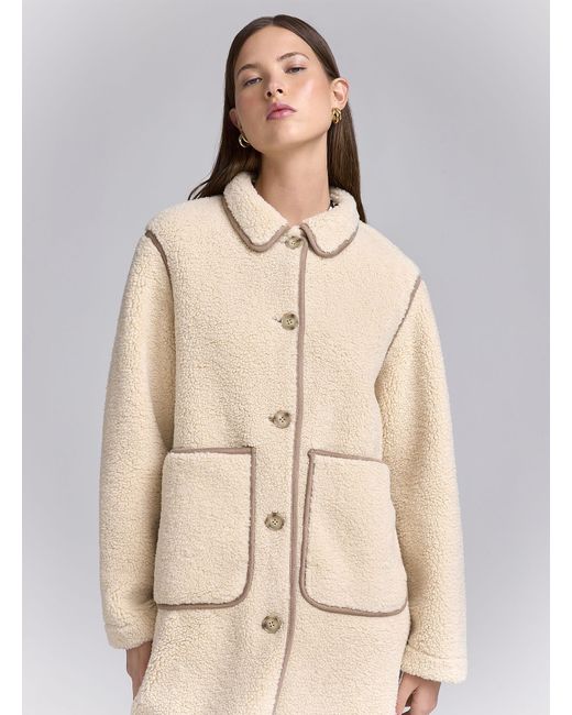 Twik White Cuffed Faux