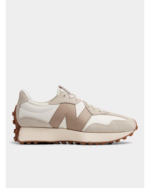 New Balance Natural White And Greige 327 Sneakers Women