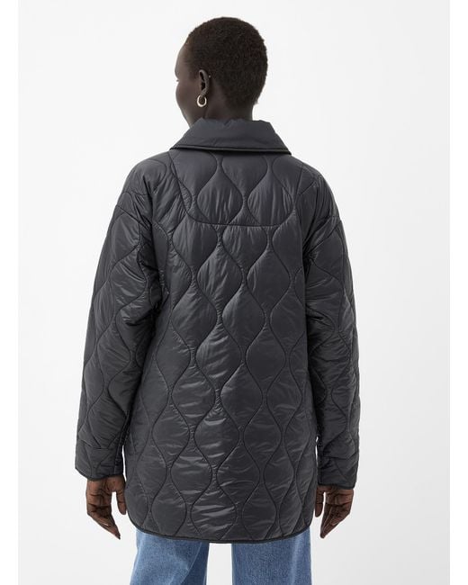 Lolë Black Wavy Forms Quilted 3/4