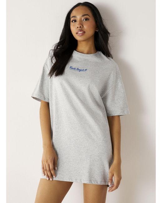 Miiyu White Relaxed Stretch Sleep Tee
