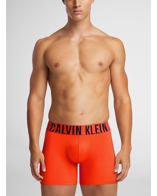 Calvin Klein Red 5" Intense Power Stretch Boxer Brief for men