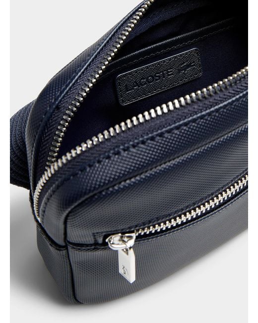 Lacoste Blue Small Monochrome Rectangular Bag for men