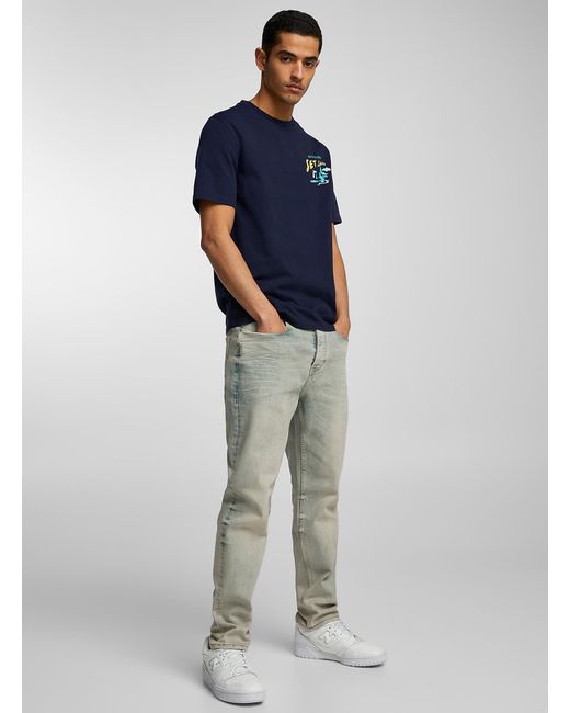 Scotch & Soda Blue The Drop Light Faded Jean Tapered Fit for men