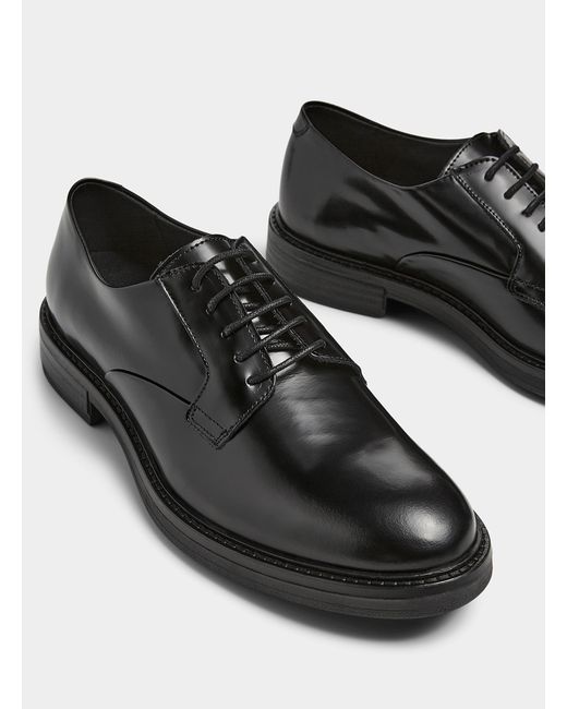 Shoe The Bear Black Stanley Leather Blucher Shoes Men for men