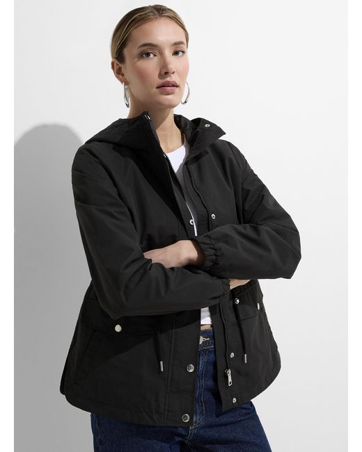 Vero Moda Black Paisley Hooded Jacket