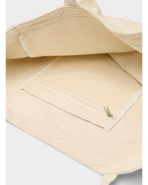 Le 31 Natural Large Faded Canvas Tote Imported From Seoul for men