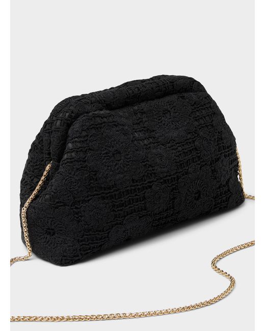 Simon's Black Crocheted