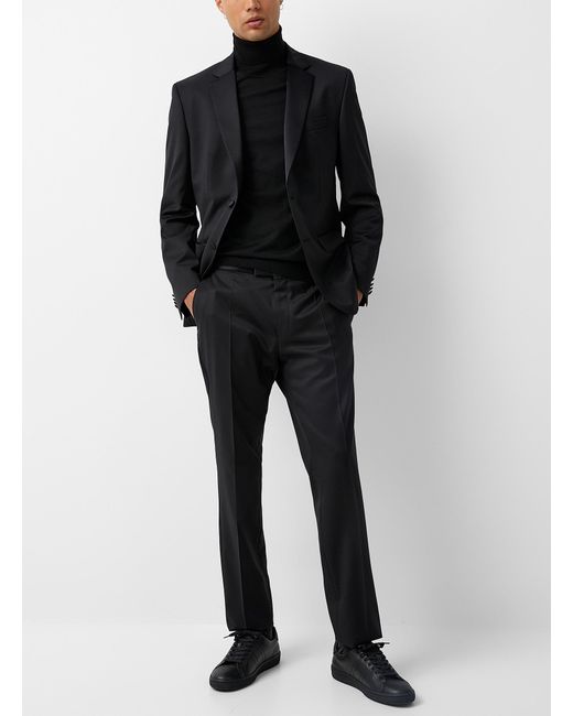 BOSS by HUGO BOSS Satiny Underside Black Tuxedo Suit for Men Lyst