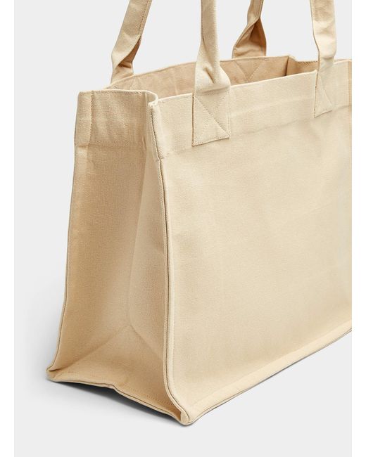 Ganni Natural Please Recycle Tote Bag for men