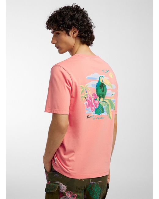 Scotch & Soda Red Exotic Toucan T for men