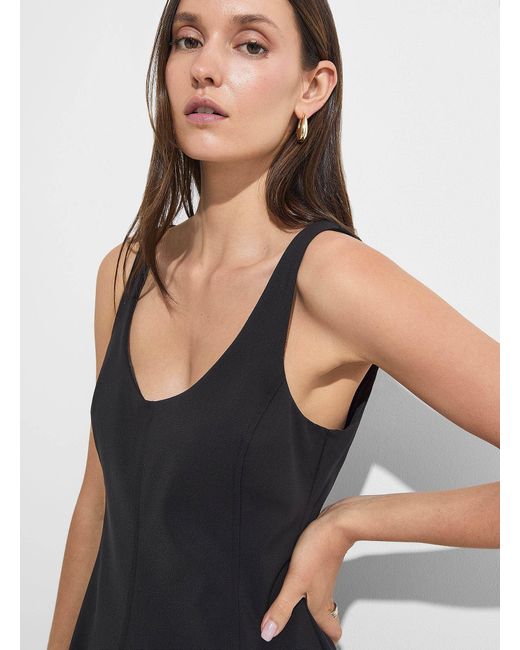 Icône Black Topstitched And Structured Mini