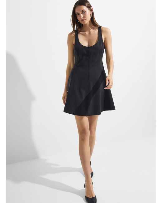 Icône Black Topstitched And Structured Mini