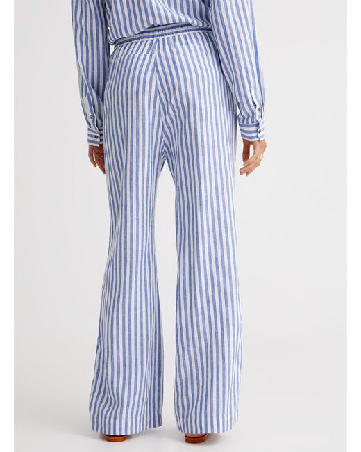 Inwear Amos Chambray Stripes Pant in Blue | Lyst Canada