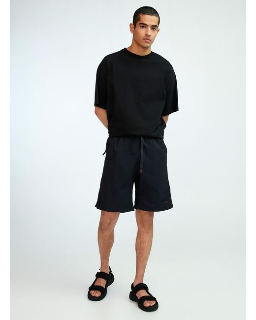 Gramicci Black Packable Nylon Short for men