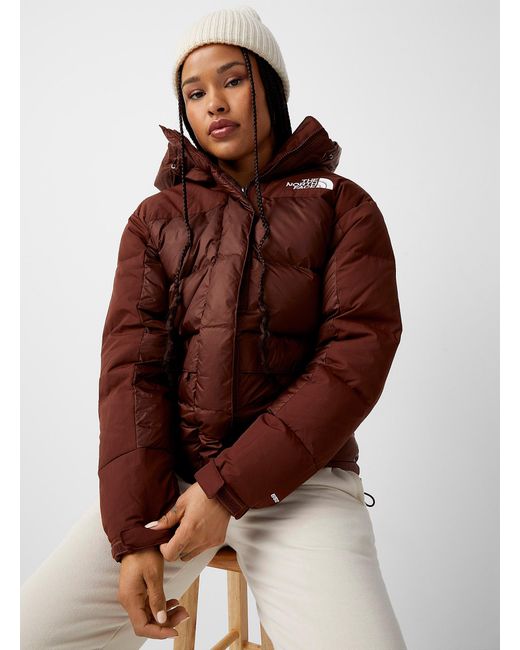 The North Face Himalayan Down Puffer Jacket in Brown | Lyst