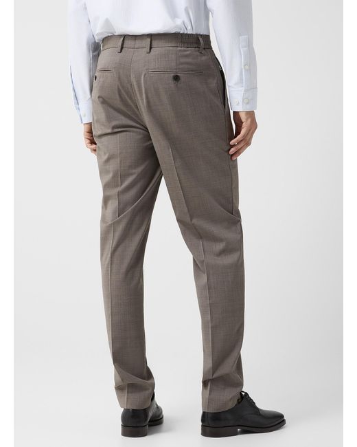 Theory Gray Curtis Motion Wool Fabric Pant for men